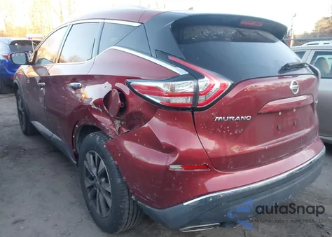 2015 Nissan Murano Sl from USA, damaged, VIN 5N1AZ2MH6FN289916